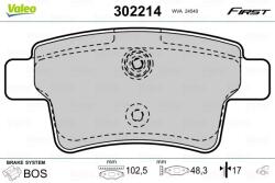 VALEO set placute frana, frana disc VALEO 302214 - piesa-auto