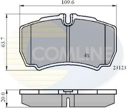 COMLINE set placute frana, frana disc COMLINE CBP01034 - piesa-auto