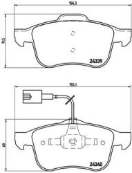 BREMBO set placute frana, frana disc BREMBO P 23 103 - piesa-auto