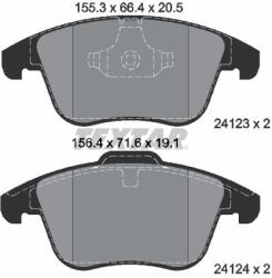 TEXTAR set placute frana, frana disc TEXTAR 2412301 - piesa-auto