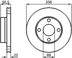 Bosch Disc frana BOSCH 0 986 478 550 (0 986 478 550)
