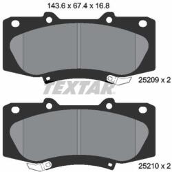 TEXTAR set placute frana, frana disc TEXTAR 2520901 - piesa-auto
