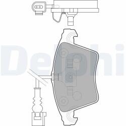 DELPHI set placute frana, frana disc DELPHI LP1913 - piesa-auto