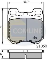 COMLINE set placute frana, frana disc COMLINE CBP0741 - piesa-auto