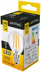Entac LED Filament Mini Globe 4W E14 WW 3000K (A3644)