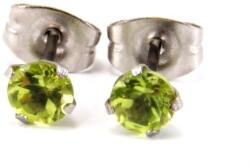  Peridot / olivin fülbevaló