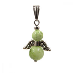  Zöld kalcit angyal medál