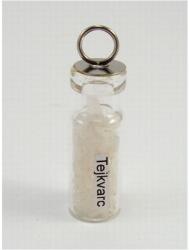  Ezoterikus üveg medál - Tejkvarc (hókvarc)