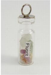  Ezoterikus üveg medál - Fluorit