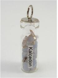  Ezoterikus üveg medál - Kalcedon