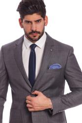 Elite Fashion Bergamo világosszürke slim fit gyapjú Öltönyzakó - 46