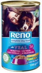 Reno teljes értékű állateledel felnőtt kutya konzerv borjúval szósz-1240g