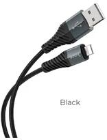 hoco. X38 1m USB/Lightning fekete adat- és töltőkábel (X38)