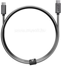 NEXTONE USBCX2-MET-SG 1, 2m Type-C metál asztroszürke adat- és töltőkábel (USBCX2-MET-SG) (USBCX2-MET-SG)