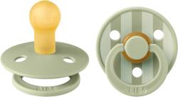 BIBS Set 2 suzete BIBS Colour Studio Collection Stripe Latex, tetina rotunda, 0 luni+ (SETSTUDIOCOLOURSTRIPESLATEX1)