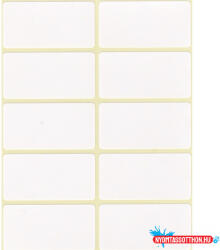  Etikett címke, 25x50mm, 6 lap, 10 címke/lap (39303) - nyomtassotthon