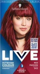 Schwarzkopf LIVE Intense Color 043 szenvedélyes vörös 50 ml
