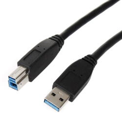 Roline USB-A 3.0 to USB-B - 0, 8m, fekete (11028869)