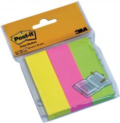 3M Notite adezive page markers Post-It® 3 buc/set 25 mm x 76 mm 100 file/buc 3M 671/3 (671/3)