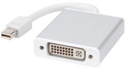 DeTech Преходник DeTech, Mini DisplayPort(м) към DVI(ж), бял (df18156)