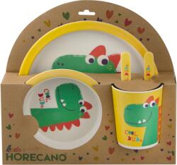 Horecano kids-Детски сервиз за хранене 5 части с кръгла чиния "ДИНОЗАВЪР" (006-4) (0107113)