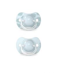 Suavinex Suvainex, Dreams, suzeta fiziologica SX Pro din silicon, 2 buc. , 0-6 luni, albastru
