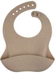 Canpol babies Canpol babies, Dots, baveta din silicon cu buzunar, bej Bavata