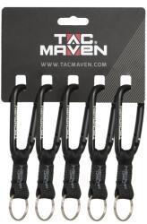 Tac Maven karabiner kulcstartóval 8mm, fekete