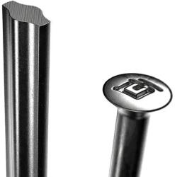 DT Swiss RevoLite küllő, 304 x 2, 0 x 1, 3 x 2, 3 mm, egyenes fejjel, küllőanya nélkül, fekete