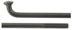 DT Swiss Champion egyenes fejű fekete küllő, 287x 2, 0 mm, küllőanya nélkül