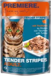 PREMIERE Tender Stripes macska tasak adult pulyka 28x85g