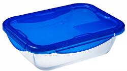 PYREX 27507 Cook & Go üvegtál + műanyag tető 30 X 23 cm