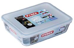 PYREX 203230 Cook & Freeze üvegtál+műanyag tető 22x17 cm