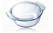 Pyrex 2967 Üveg sütőtál+tető 1 l + 0, 4 l