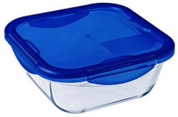 PYREX 27508 Cook & Go Üvegtál + műanyag tető 16X16 cm