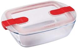PYREX 279628 Cook & Heat üvegtál+műanyag tető 17x10 cm