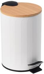 BISK 08422 Rado pedálos szemetes 3 l, fehér