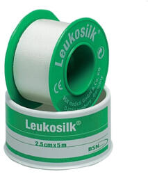 Selyem ragtapasz LEUKOSILK 5cm x 5m