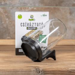 Dénes Natura Csíráztató üvegedény - antracit szürke - reformnagyker