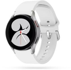 Samsung Galaxy Watch FE okosóra szíj - fehér szilikon szíj - graffistore