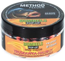JAXON dumbels duo color pop-up method feeder strawberry/halibut 30g 8/10mm (FM-DPD07)