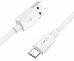  USB töltő- és adatkábel, USB Type-C, 100 cm, 6000mA, 100W, gyorstöltés, PD, QC, Hoco X96 Hyper, fehér - tok-shop