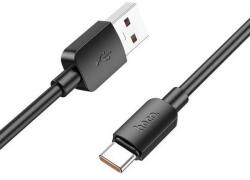  USB töltő- és adatkábel, USB Type-C, 100 cm, 3000mA, 27W, gyorstöltés, PD, QC, Hoco X96 Hyper, fekete
