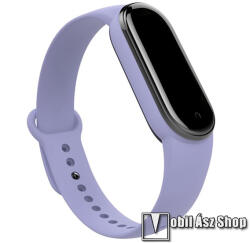 Okosóra szíj - LILA - szilikon - Xiaomi Mi Band 5 / Mi Band 6 / Mi Band 7 / Amazfit Band 5