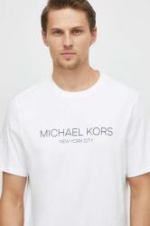 Michael Kors pamut póló fehér, férfi, nyomott mintás - fehér M