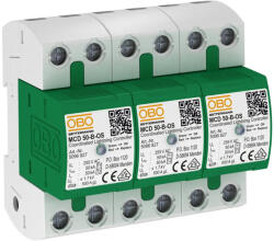 Obo Bettermann 5096835 MCD 50-B 3-OS CoordinatedLightningController Készlet állapotjelzéssel 255V (5096835)