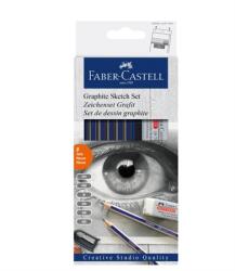 Faber-Castell Ceruza szett Faber-Castell Goldfaber Creative Studio 8 db-os grafit vázlatkészlet, radírral és hegyezőve Art and Graphic (114000)
