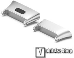 Okosóra fém csatlakozó adapter - 2db / 1pár - EZÜST - bármilyen 20mm-es teleszkópos szíjjal használható - Xiaomi Mi Watch Lite 3 / Xiaomi Redmi Watch 3 / Redmi Band 3
