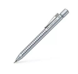 Faber-Castell Golyóstoll Faber-Castell GLAM Grip gyöngyház silver színű test, írásszín kék, vonalvastagság: XB