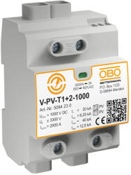 Obo Bettermann 5094230 V-PV-T1+2-1000 CombiController V-PV Y-kapcsolás napelemes rendszerh 1000V DC szürke (5094230)
